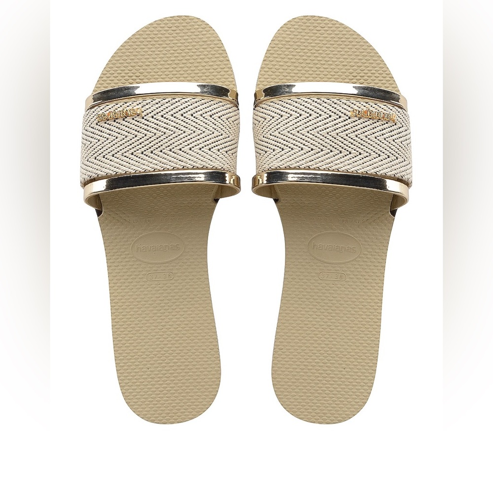 You Trancoso Premium Slide in Sand Grey Size 37-38